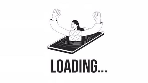 Digital Addicted Bw Loader Animation