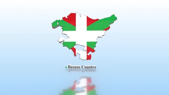 Basque Country Map With Flag, Backgrounds Motion Graphics ft. 3d & 3d ...