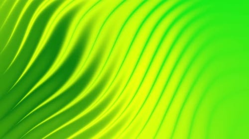 Green and yellow abstract background with curved lines