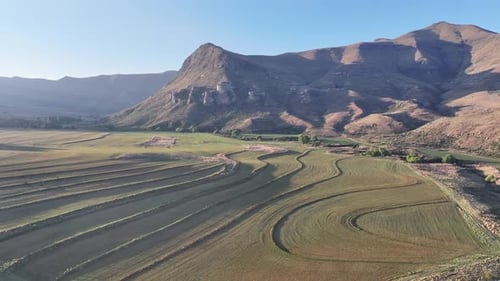 Stuning sunset over Golden Gate Highlands, South Africa