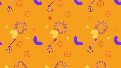 Abstrakter animierter Hintergrund mit nahtlosem Muster