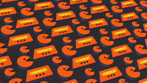 Looping-Overlay für Kommentarsymbole