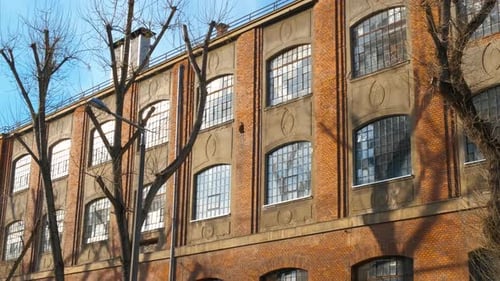 Loft Style Facades Against Sky
