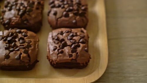 Delicious Chocolate Brownies with Chocolate Chips