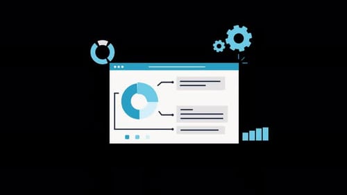 Video zu Geschäftsgrafiken und Datenanimationen — transparent