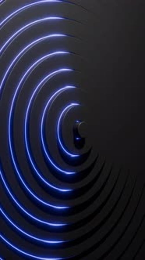 Concentric Rings Loop 3D Animation