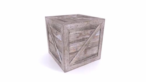 Rustic Weathered Wooden Crate