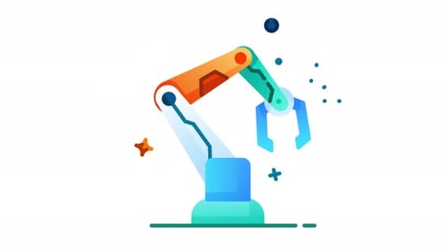 Animated Robotic Arm for Technology and Automation