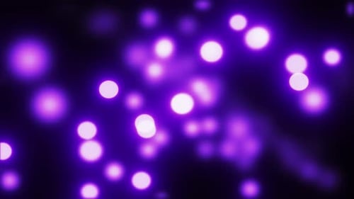 Abstract Purple Bokeh Lights Background Animation
