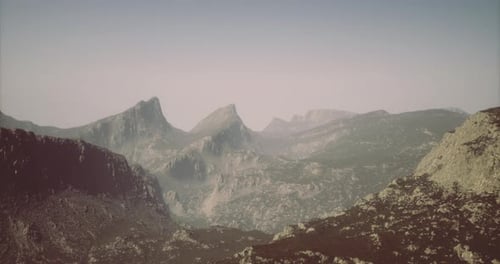 Scenic View of Mountains Under a Clear Sky During Midday
