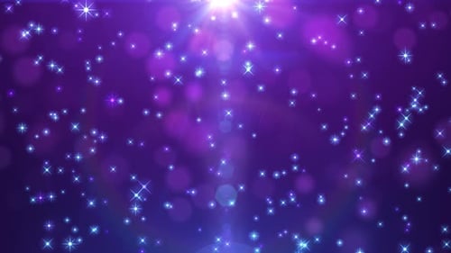 Festive Sparkling Stars and Bokeh Lights Particle Loop