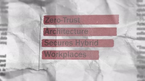 L'architecture Zero Trust sécurise les espaces de travail hybrides avec des titres de style journal