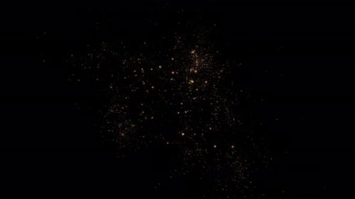 Glowing Dust Particle