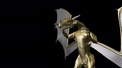 Golden Dragon - Frightening Loop - Seitenansicht UC - Alphakanal