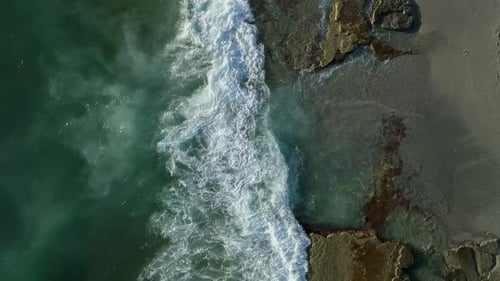 Texture of the Sea and a Beautiful Sunset