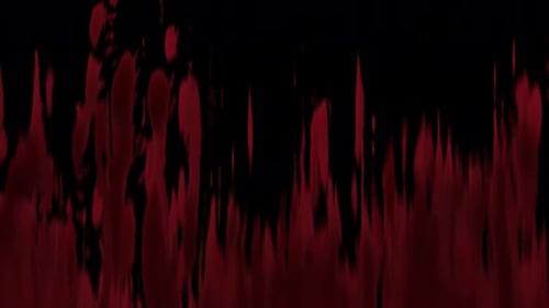 Abstract Red Fluid Ink Transition Overlay