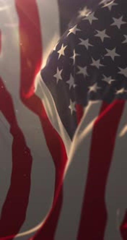 Realistic Waving USA Flag for Patriotic Celebrations