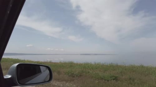 Driving inside the car POV on the Highway