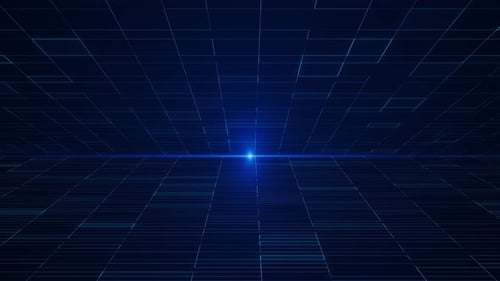 Futuristic Digital Grid Loop Background