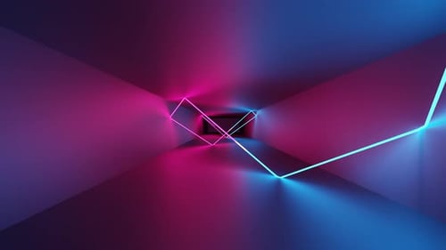 Futuristic abstract background in neon colors.