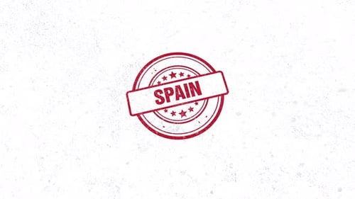 Spain Rubber Stamp