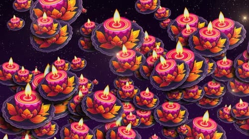 Bougies Diwali Glitter 2 4K