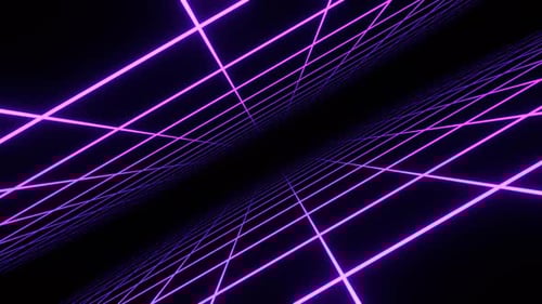Purple Infinite Neon Grid Zone Background Vj Loop In 4K