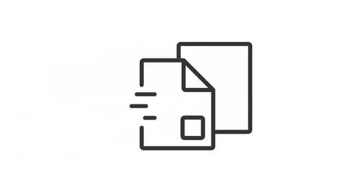 Animated Documents Linear Icon