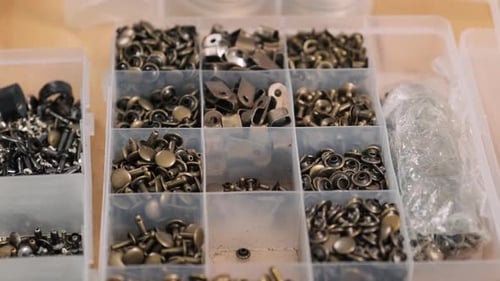 Eyelets for Leather Crafting in Workshop