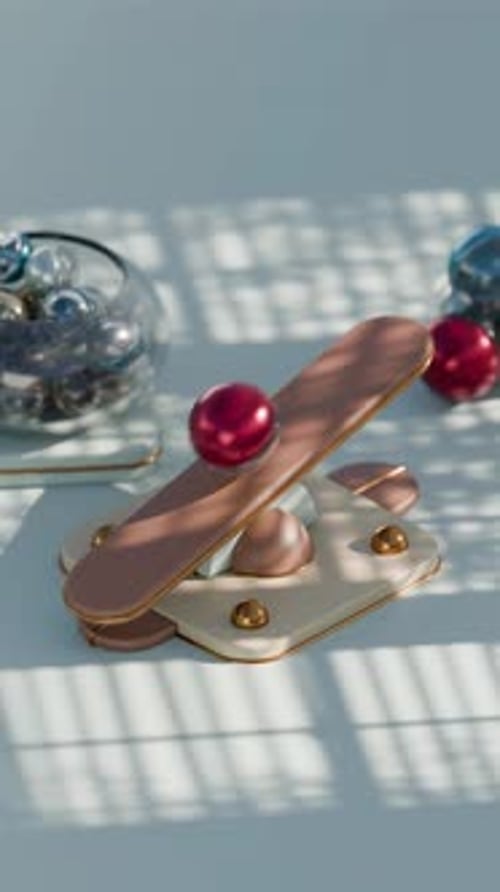 Balancing Marble 3d Loop Animation