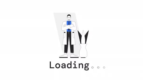 Minimalist Medical Doctor Loading Screen Animation