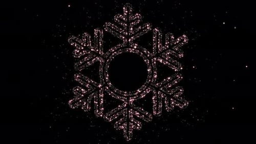 Golden Star Snowflake Loop