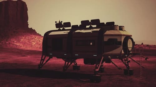 Futuristic Laboratory in Arisona Desert