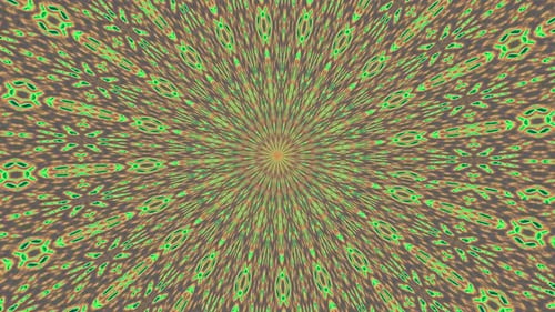 Kreisförmiger kaleidoskopischer fraktaler Hintergrund