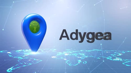 Futuristic Digital Global Map with Location Pin Reveal