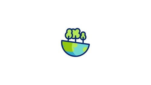 Green Planet Animated Icon