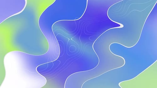 Clean gradient wave blue background motion video