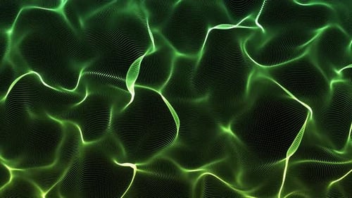 Fluid Digital Grid Particle Wave Motion Background