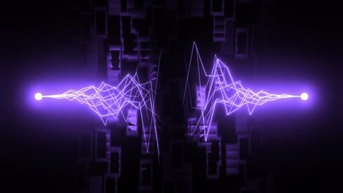 Electric Arc on Black Background Seamless Loop Animation Thunder Lightning Striking Effect Animation