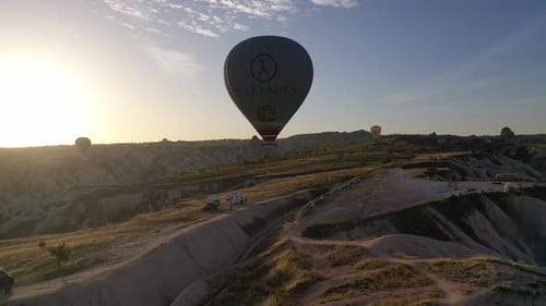 Aerial video about Hot Air Balloons in Cappadocia, Turkiye