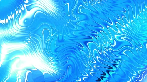Abstract Blue Liquid Waves Background Motion