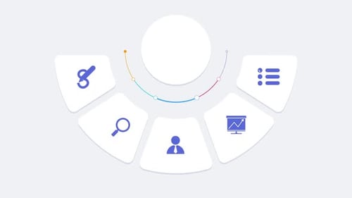 Blue Business Diagram Overlay