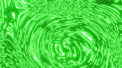 Green Neon Bubble Neon Vj Loop Background 4K