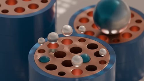 Animação em loop 3D Jumping Marbles