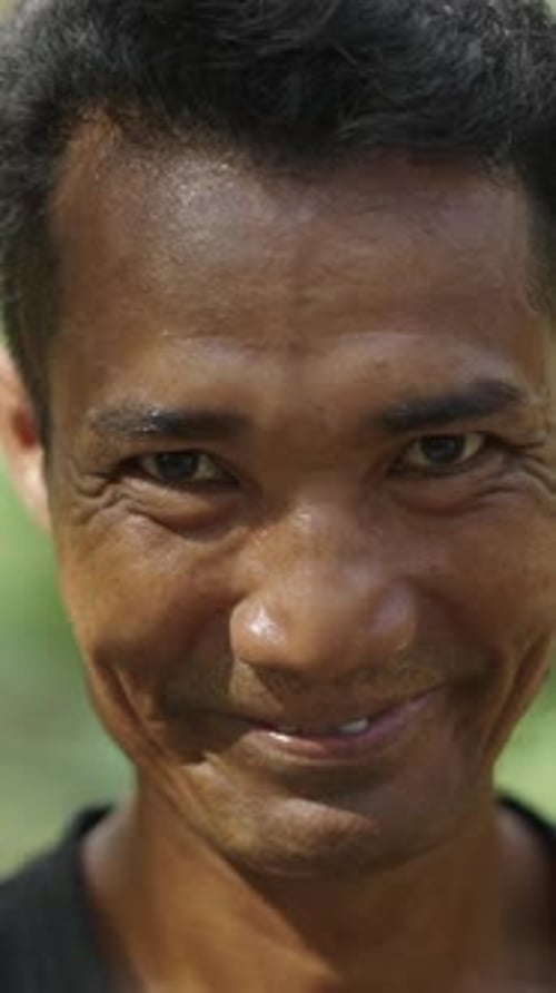 Close up portrait of friendly man