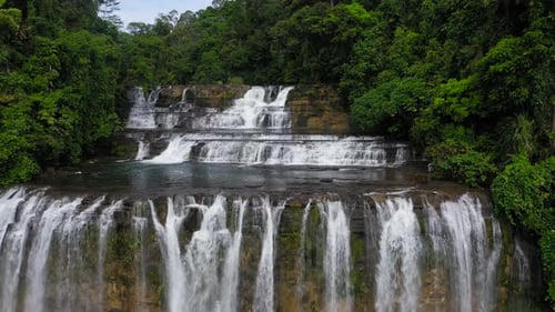 Beautiful Tropical Waterfall Philippines Mindanao