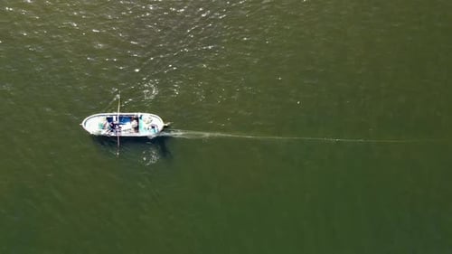 Fisherman Casting Net