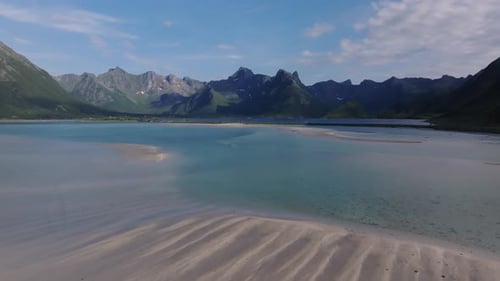 Shallow Waters and Mountains in Lofoten