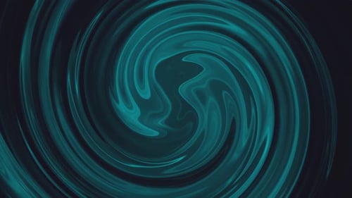 Abstract Fluid Teal Swirl Motion Background Loop