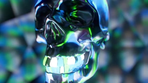 Neon Skull VJ Loop
